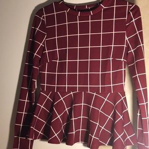 Maroon/Burgundy Blouse